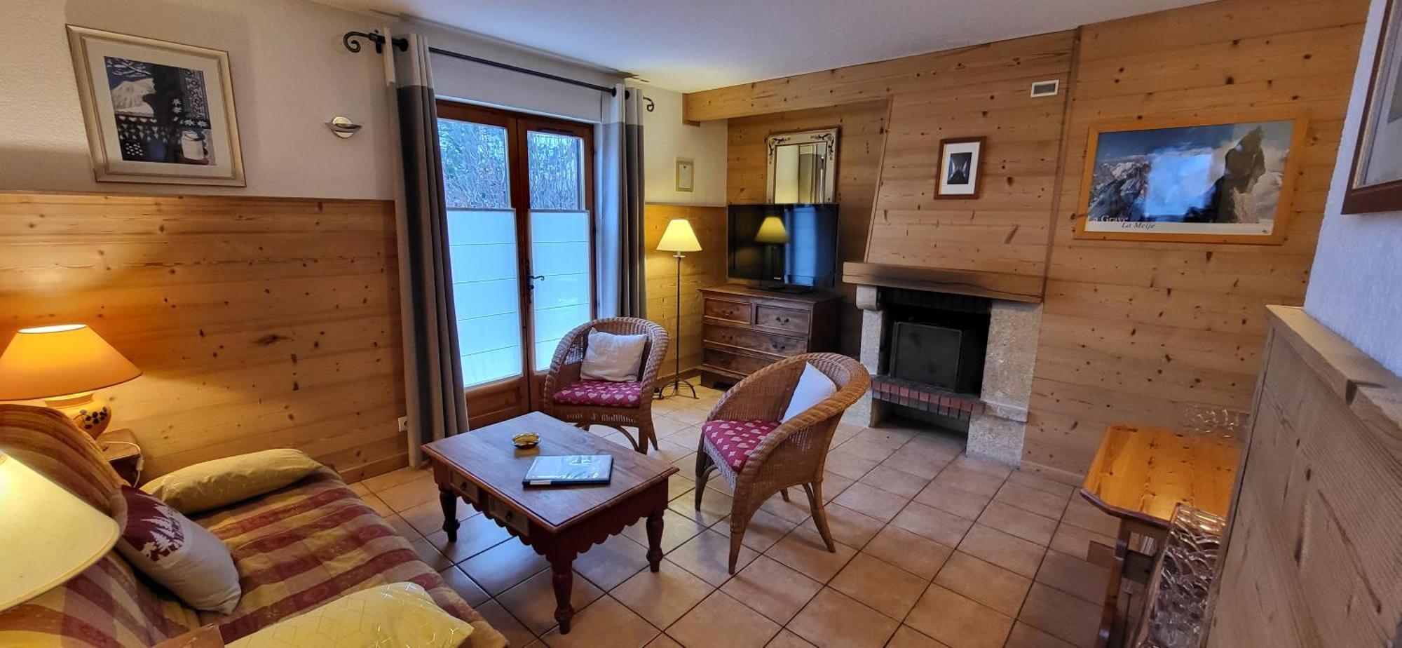 Chez Philippe - Appartements & Chalets En Village Pieton - Vue Glaciers La Grave Rum bild