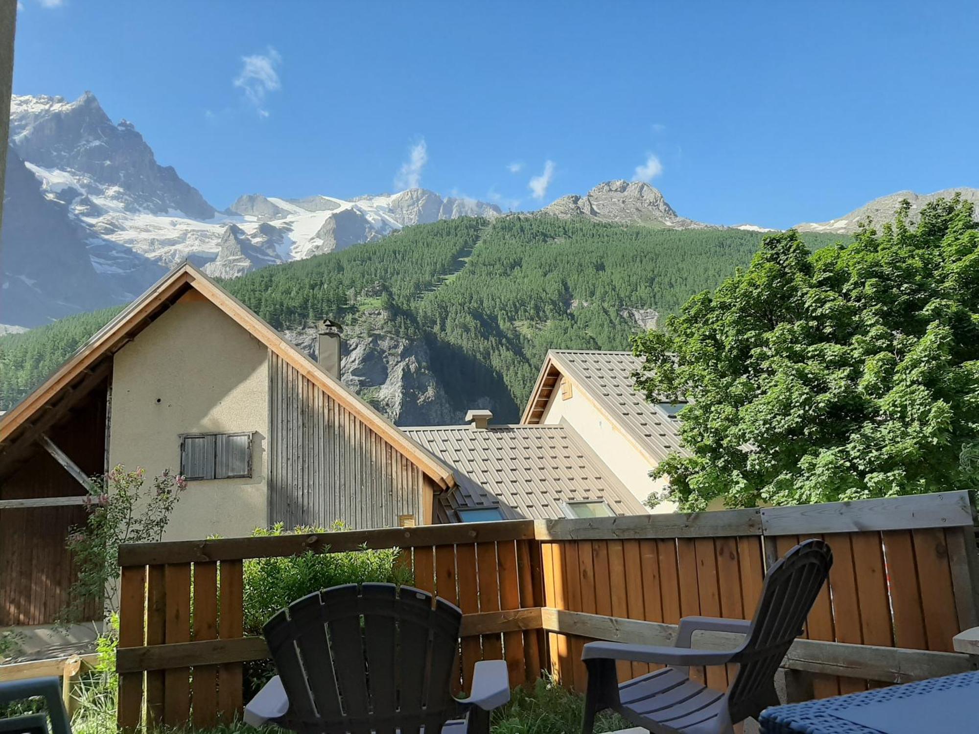 Chez Philippe - Appartements & Chalets En Village Pieton - Vue Glaciers La Grave Rum bild